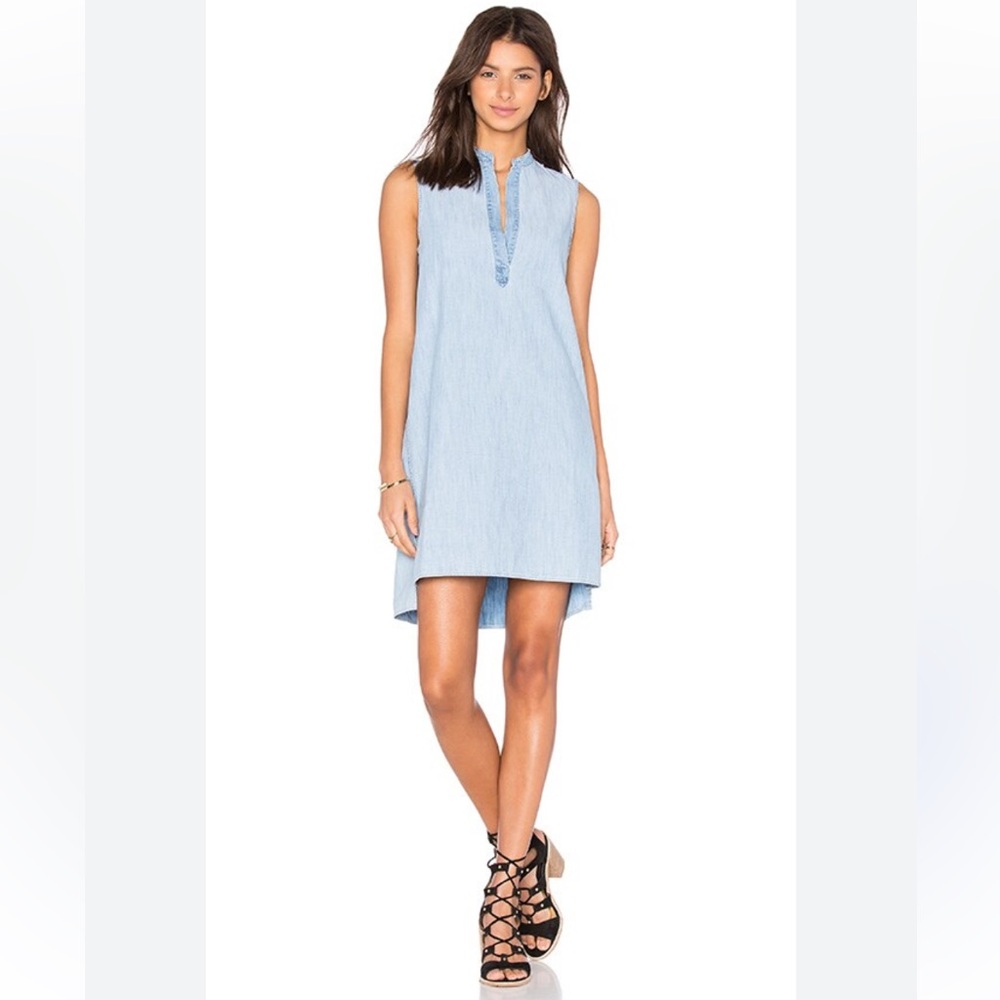 Rag & Bone Barcelona Chambray Mini Dress in Kenton Size S